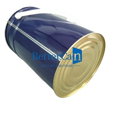Bucket 5 Gallon White Tin Pail 5 Liter Tin Pail With Lock Ring Rubber Gasket