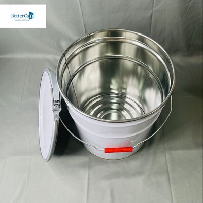 10Liter Conical Tin Can With Lock Ring Tin Bucket OEM 5L Sika Bucket Metal Pails