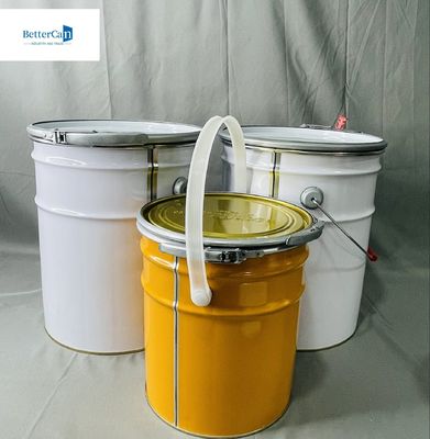 6.5 Liter Empty Liquid metal Can Custom 5 Liter Packaging Metal Pail Large Tin Can Recycling