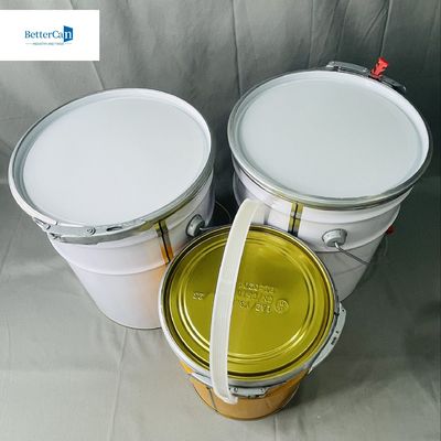 10 Liter Industrial Empty Canister With Lock Ring 0.35mm Thickness 5 Liter Empty Pail