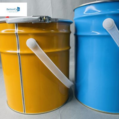 6.5 Liter Empty Liquid metal Can Custom 5 Liter Packaging Metal Pail Large Tin Can Recycling