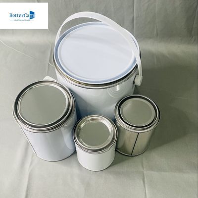 4 Liter Industrial Solvent Storage 1 Gallon Tinplate Can For Chemical Adhesives CMYK Printing