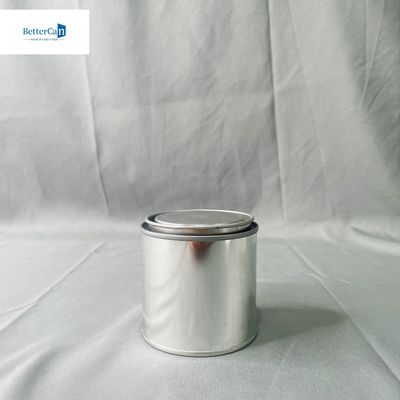 0.28mm Thickness White Round Paint Tin Cans With Triple Tight Cover 1 Liter Square Empty Tin Can