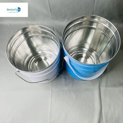 5 Liter Conical Bucket With Printing Color Metal Handle Paint Container