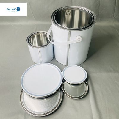 4 Liter Industrial Solvent Storage 1 Gallon Tinplate Can For Chemical Adhesives CMYK Printing