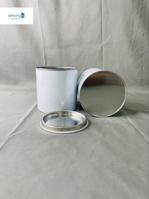 750ML White Empty Car Paint Tin Storage Can Round Thinner Square Shapes