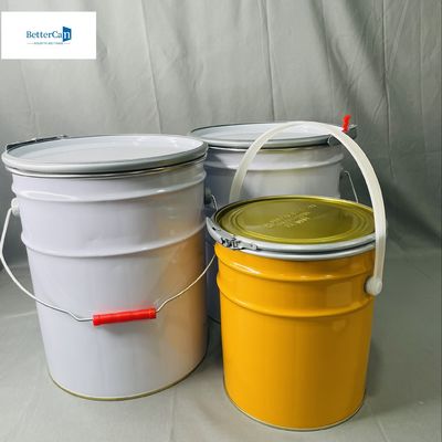 High Durability 5 Liter Tin Can With Lids Rubber Gasket Industrial Container Tin Packaging With Lock Ring