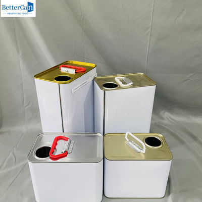 Empty 5L Paint Tin Rectangular Tin Can Small Paint Tins