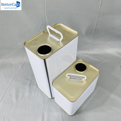 Empty 5L Paint Tin Rectangular Tin Can Small Paint Tins