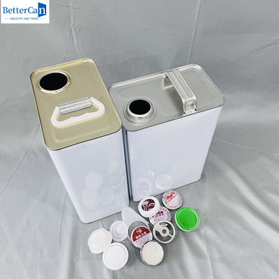 500ml Empty Coated Paint Tin Cans 1 Gallon Industrial Bucket With Metal Cap