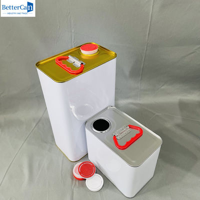 Round 4 Liter Plain Lever Lids 1 Gallon Paint Bucket Tin Packaging
