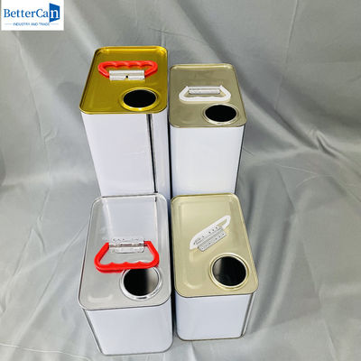 250ML Paint Packaging Material 5 Liter Metal Cans With Plastic Cap Tin Cans Package
